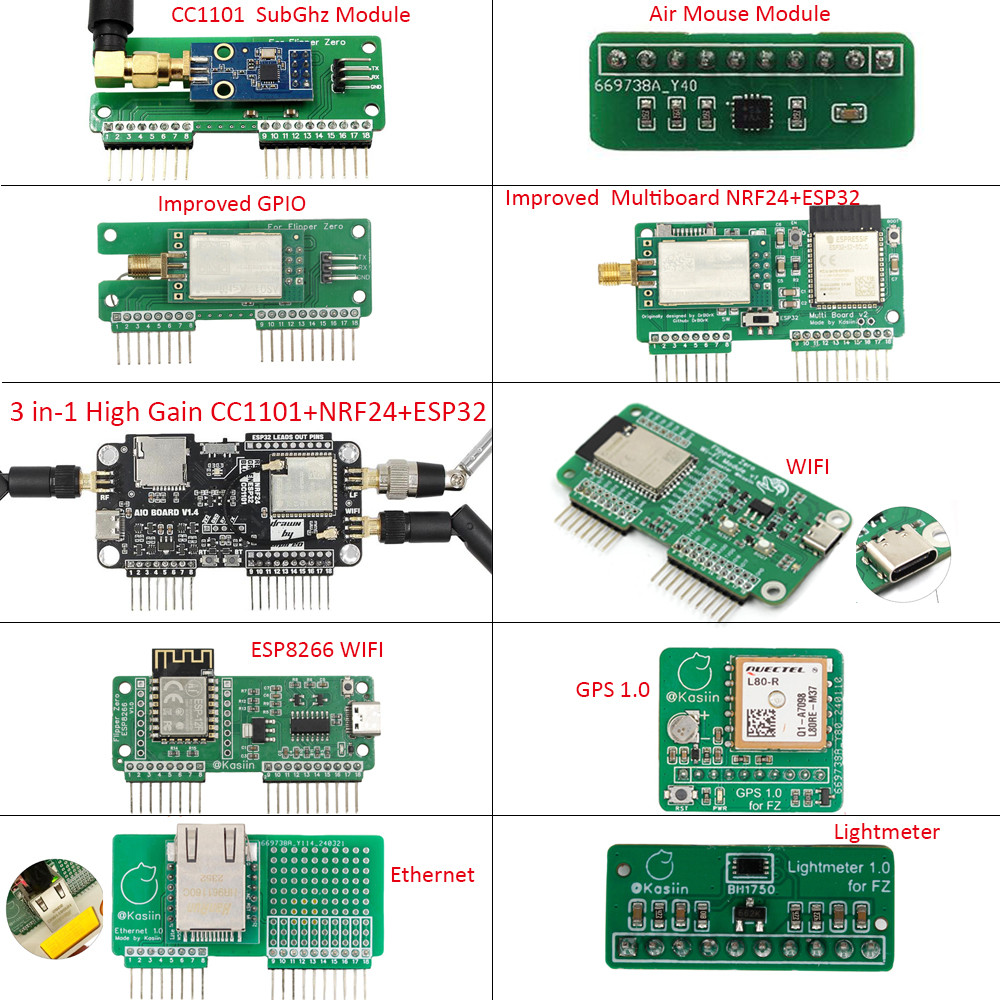 Jual Flipper Zero High Gain CC1101+NRF24+ESP32 3 in-1 WIFI ...