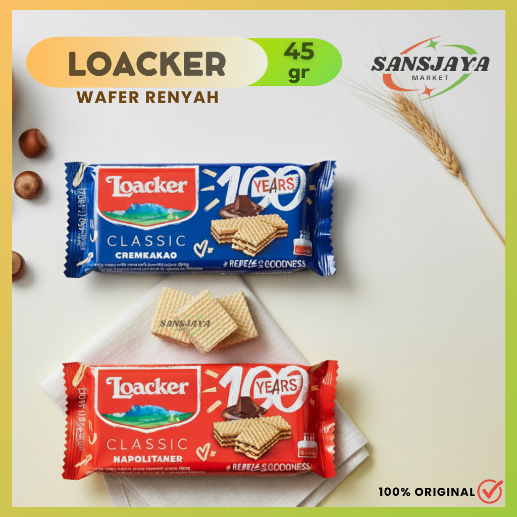 Jual Loacker Classic Snack Wafer Renyah 42gram | Shopee Indonesia