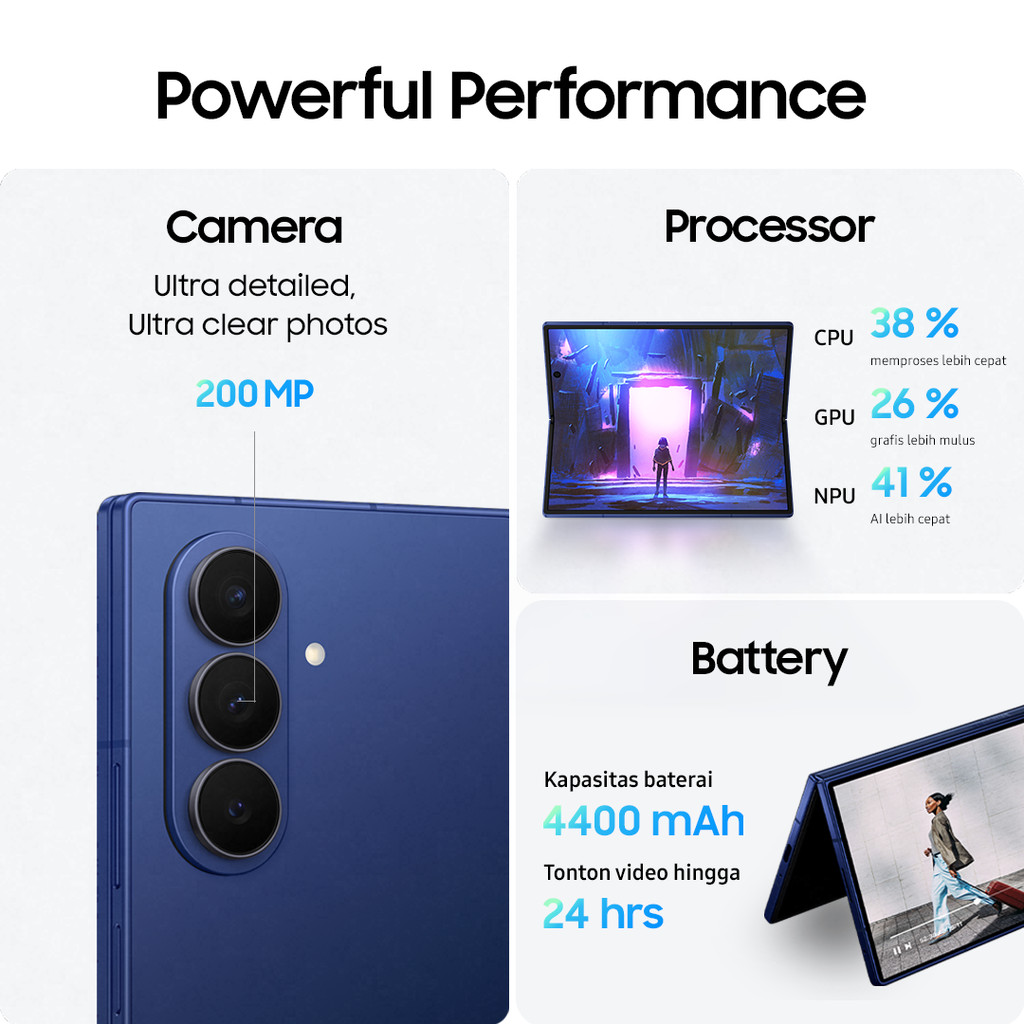 Samsung Galaxy Z Fold7 - Baterai 4400mAh