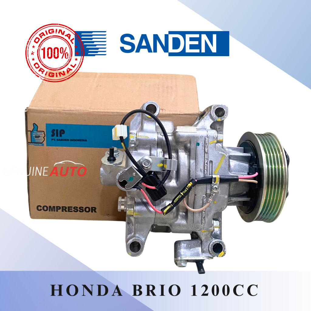 Jual COMPRESSOR KOMPRESOR AC BRIO 1200CC HONDA BRIO SATYA 1.2CC SANDEN ...