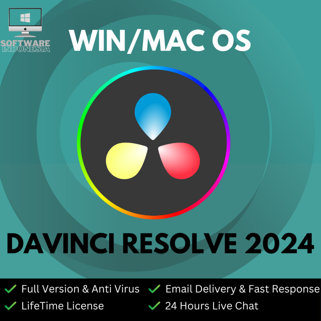 Jual (WIN & MAC) DAVINCI RESOLVE STUDIO 20 19 18 16 | FULL VERSION ...