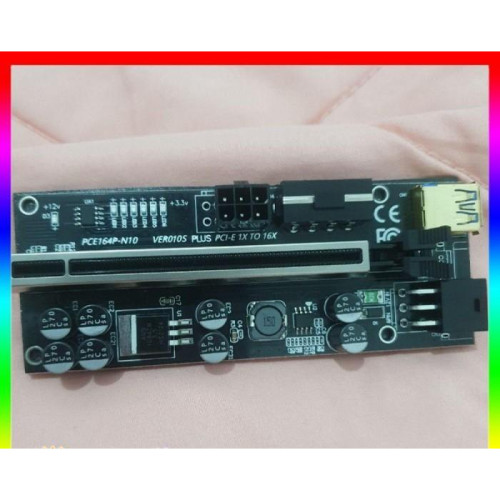 Jual PCIE Riser VER010S-PLUS Untuk Mining VGA GPU - Riser Board Only ...