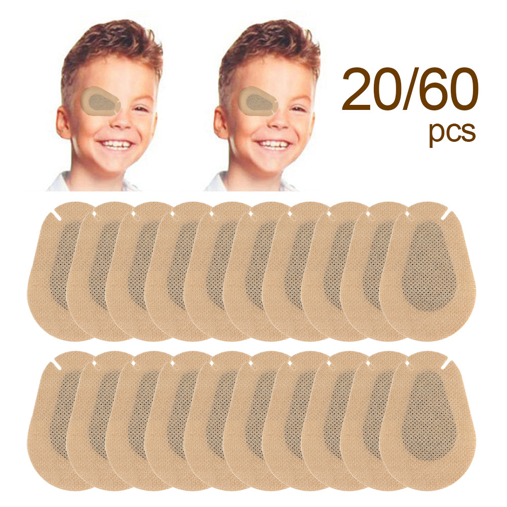 Jual 20/60Pcs Kids Breathable Amblyopia Eye Pat Band Skin Color ...