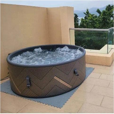 Jual Outdoor Hot Tub 6 Persons Garden Spa Portable Whirlpool Spa Air ...