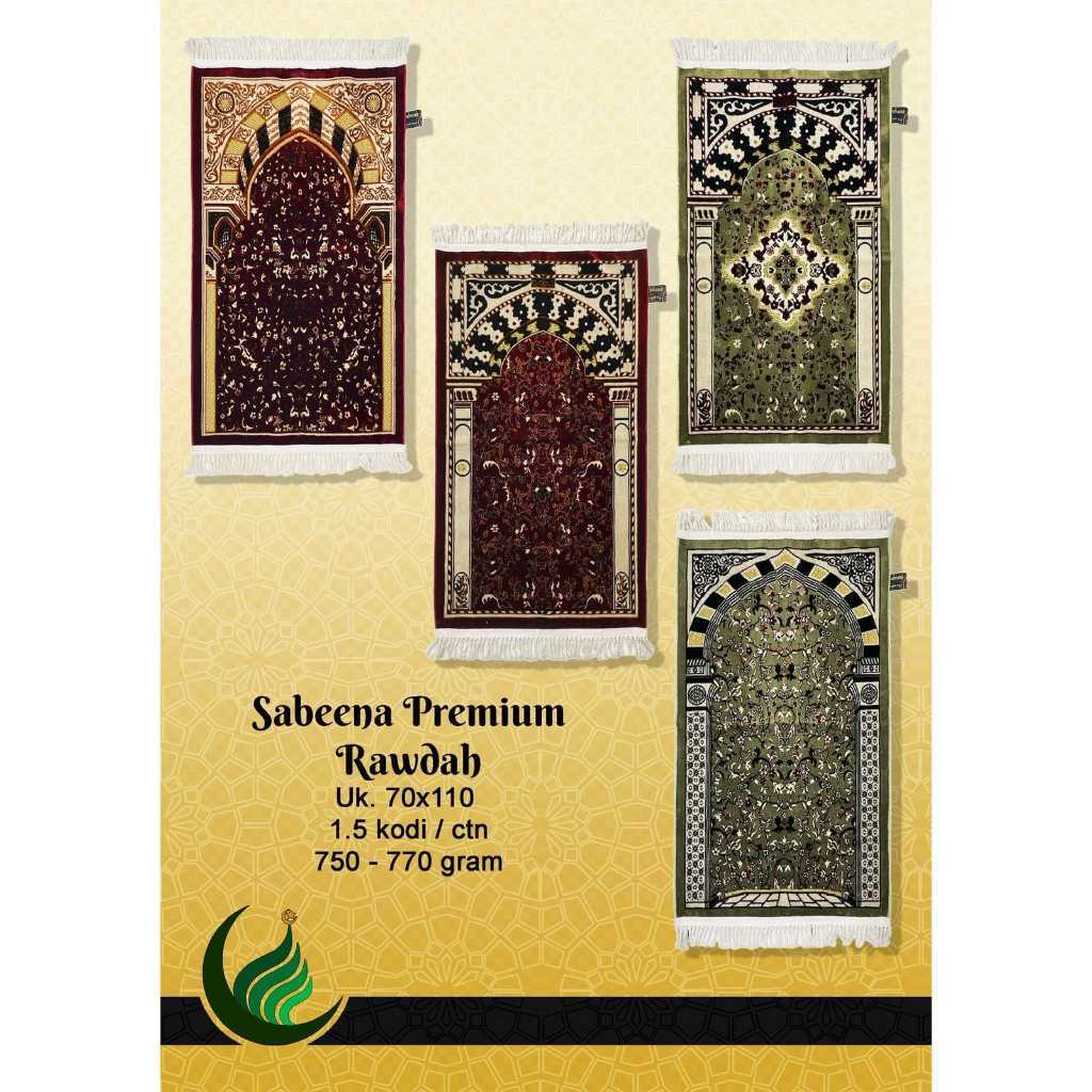 Jual [RAUDHAH Super Premium] Sajadah Tebal Rawdah size 110 x 70 cm ...