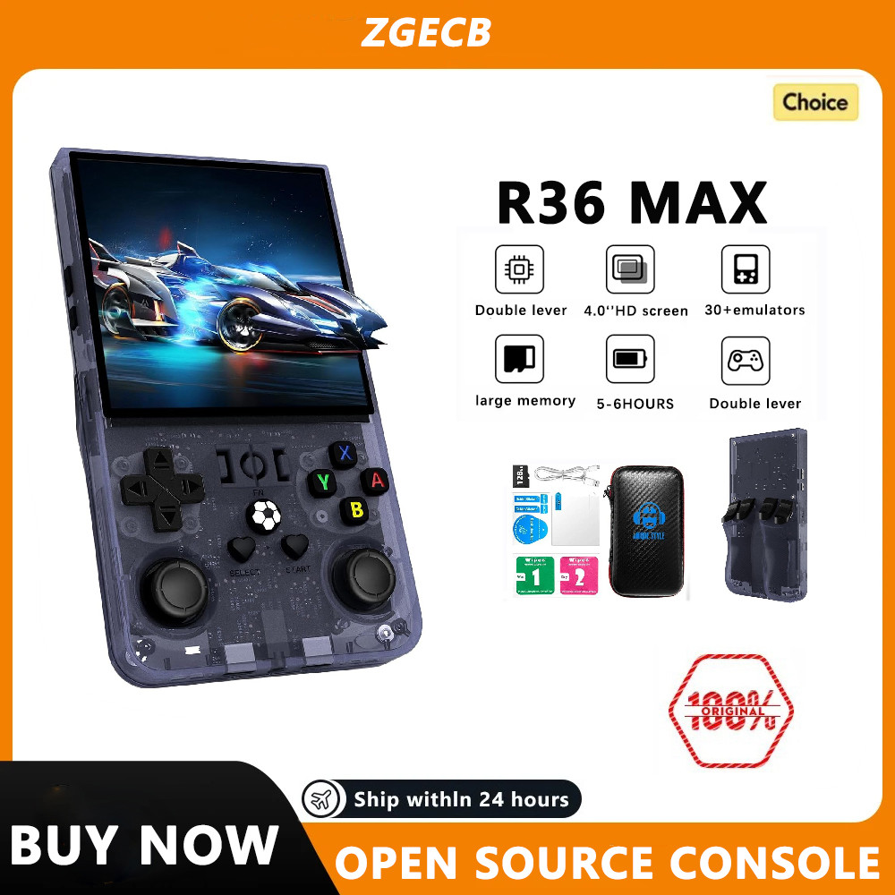Jual Open Source R36MAX Retro Handheld Video Game Console RK3326 ip 64 ...