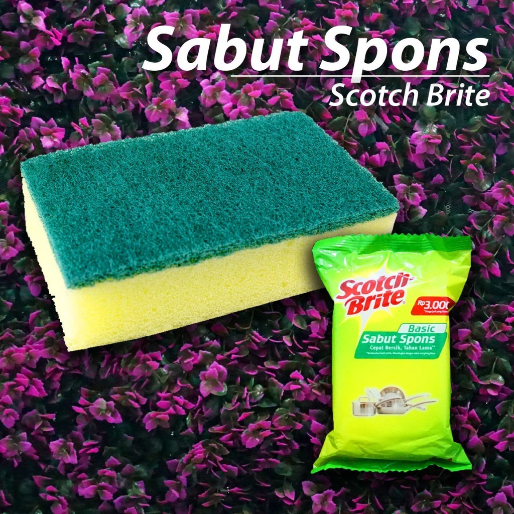 Jual Sabut Spons Cuci Piring dan Alat Makan - Scotch Brite 3M | Shopee ...