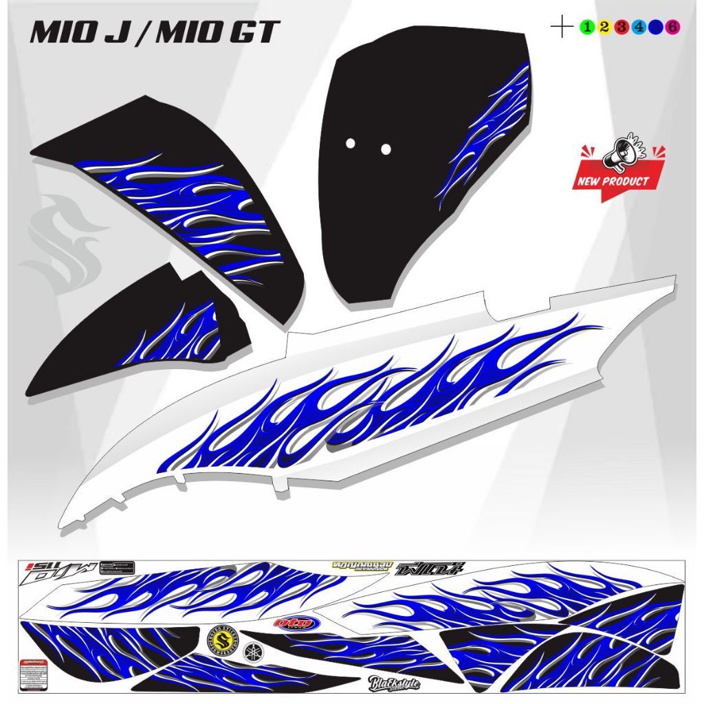 Jual STICKER STIKER MIO J STRIPING MIO 115 VARIASI STRIPING MIO GT ...