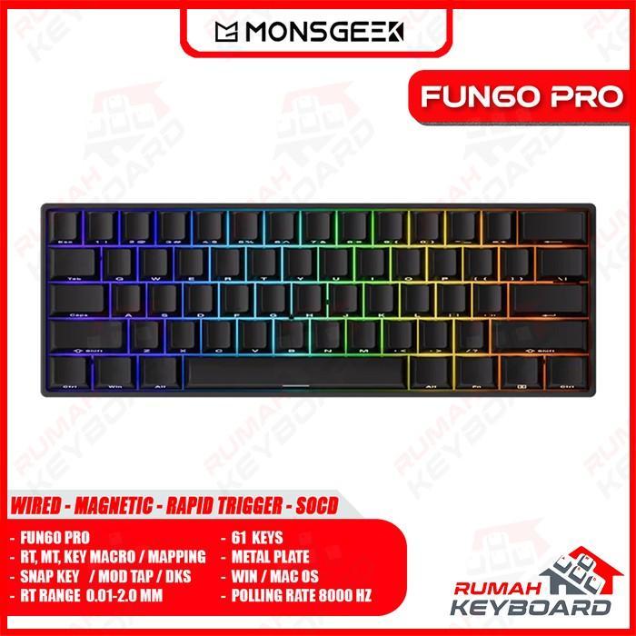 Jual MONSGEEK - FUN60 PRO - 60% - Wired - Magnetic Switch - Rapid Trger ...