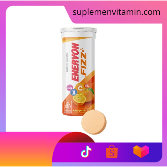 Jual Enervon Fizz 8’s – Vitamin C Effervescent Segar Penambah Stamina ...