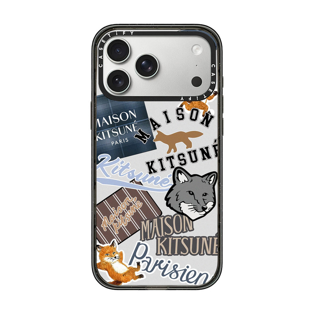 Jual Drop Proof CASETIFY Maison Kitsune Classic Fox Hard Plastic