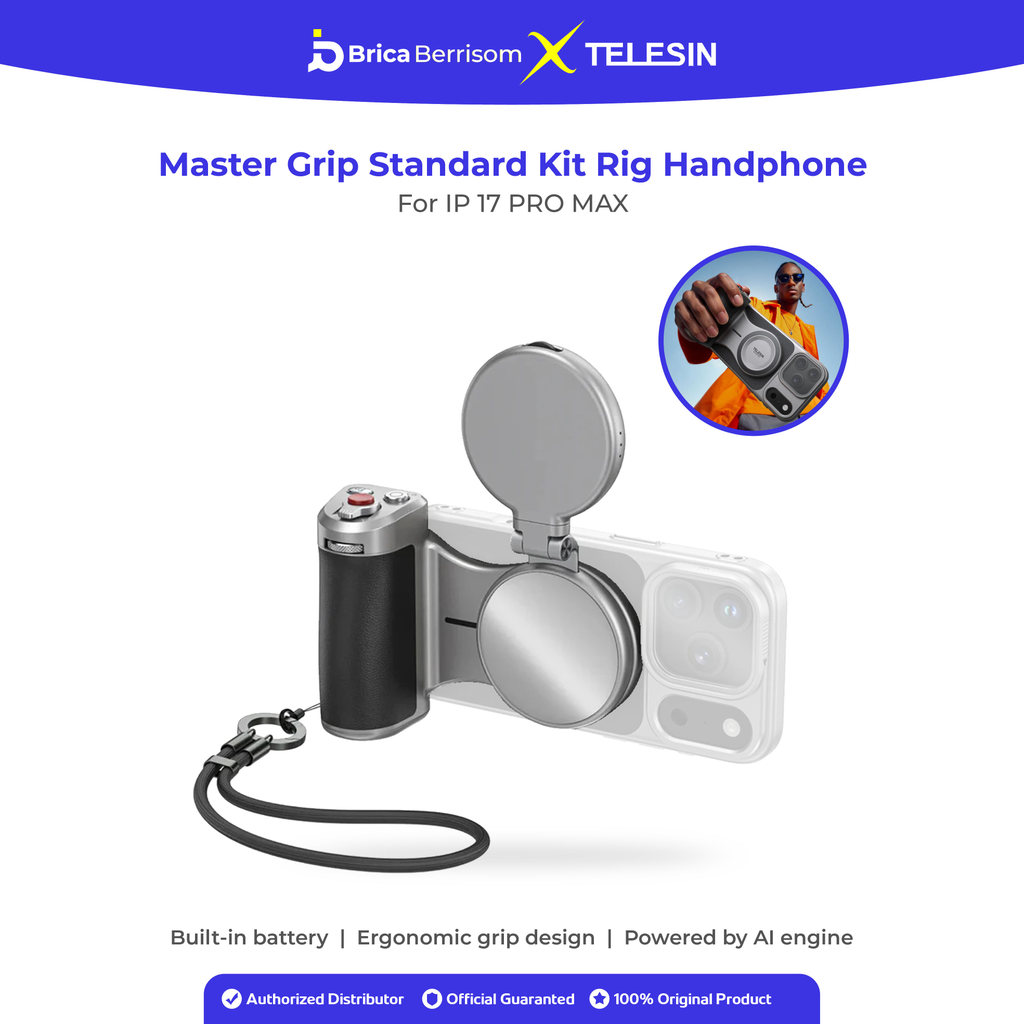 Jual Telesin Master Grip For IP 17 PRO MAX 17 PROMAX Standard Kit Rig ...