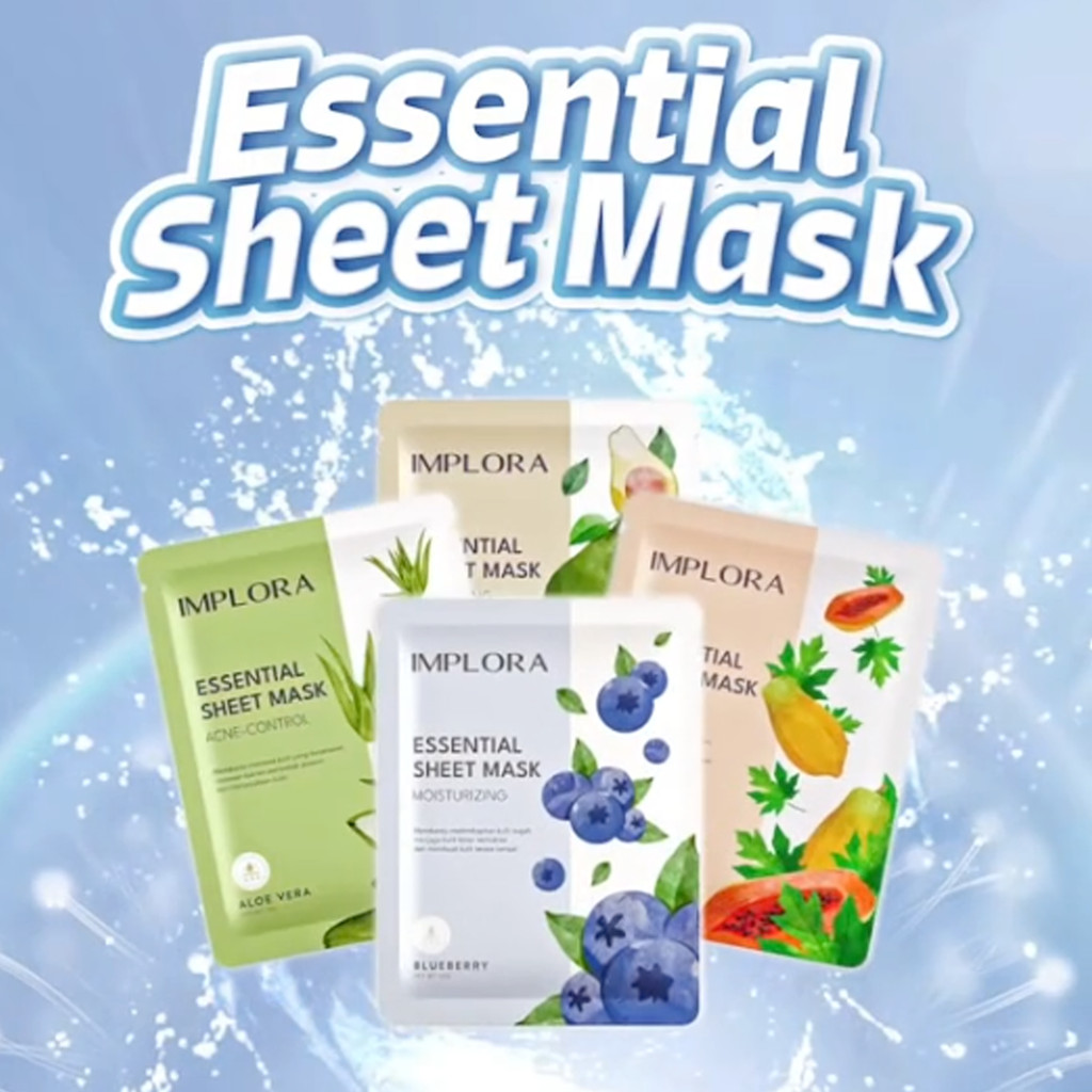 Jual IMPLORA Essential Sheet Mask 25g | Shopee Indonesia