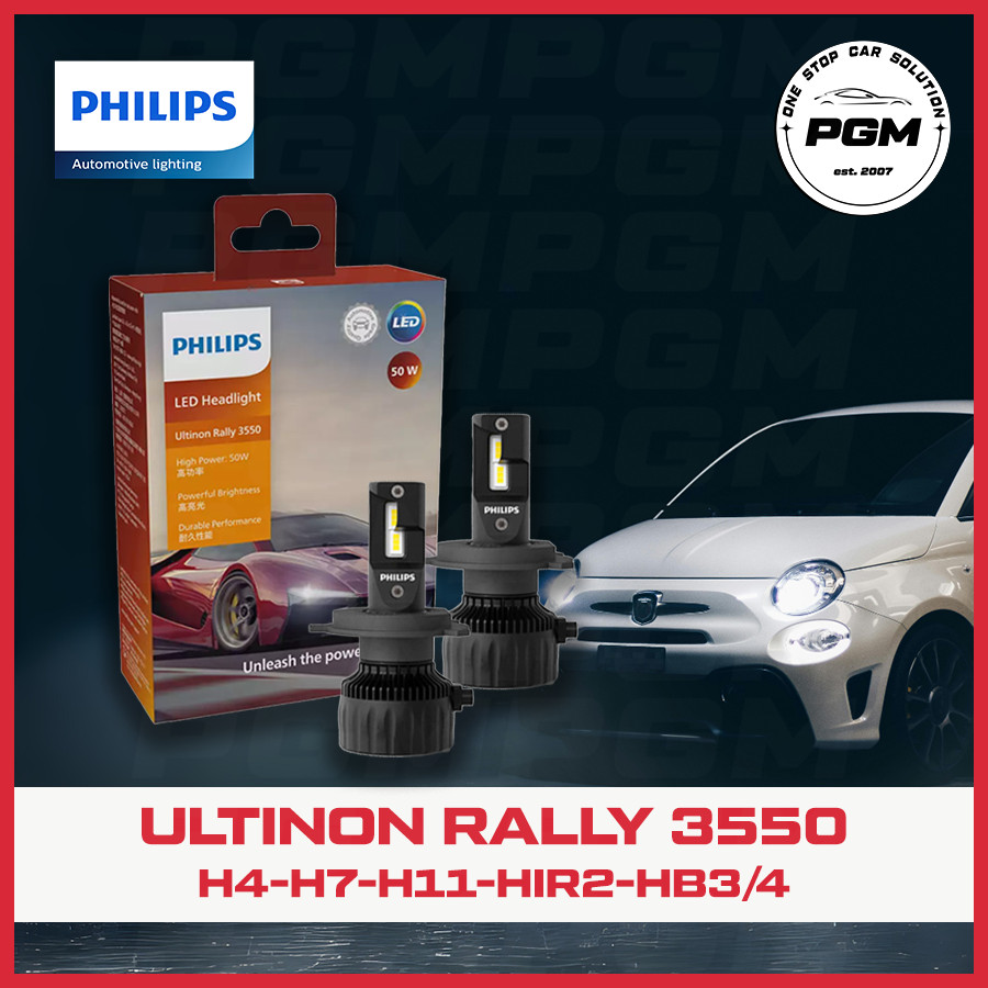 Jual Philips Lampu Mobil LED Ultinon Rally 3550 50W | Shopee Indonesia