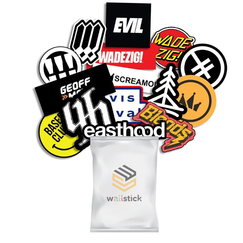 Jual Stiker Distro Brand Local Sticker Pack Aesthetic | Shopee Indonesia