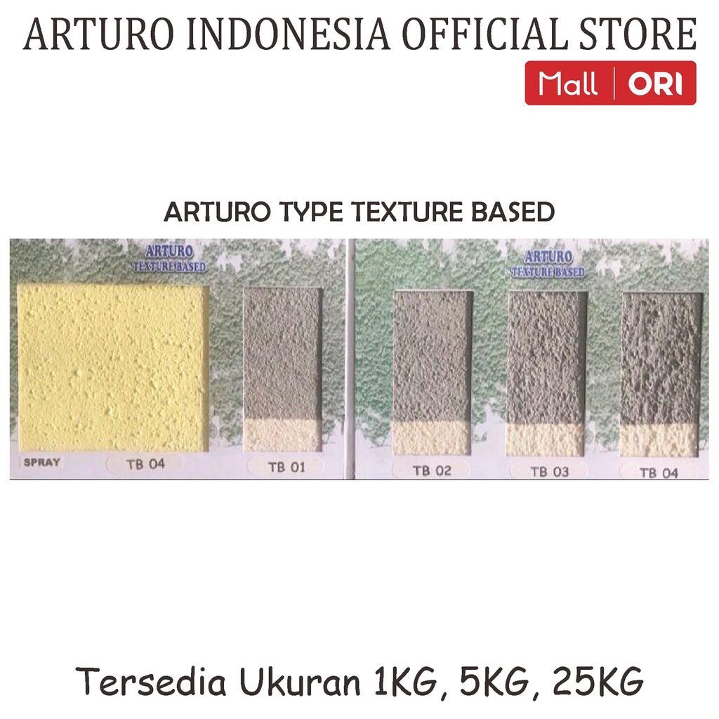 Jual ARTURO Type Texture Based TB Klg 1kg Cat Dinding Tembok Tekstur ...