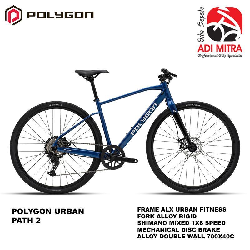 Jual Polygon Urban Path 2 [700 C] 8 Speed Sepeda Hybrid Urban Frame ALX ...