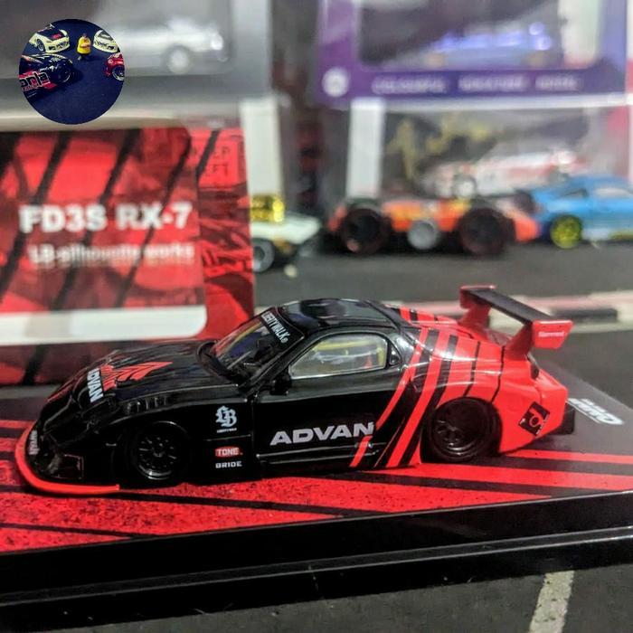 Jual Diecast Inno64 LBWK Mazda RX7 RX 7 FD3S Super Silhouette Advan ...