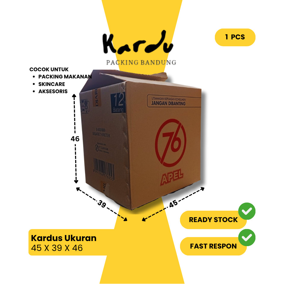 Jual Kardus Bekas Djarum 76 Apel | Kardus Packing Barang | Harga Murah ...