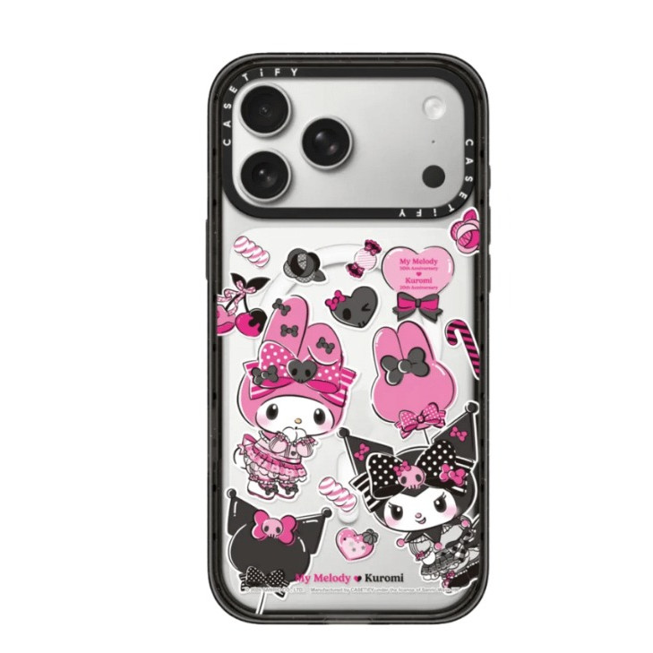 iPhoneアクセサリー CASETiFY Kuromi iPhone17Pro Jual My Melody&Kuromi x CASETiFY MagSafe Case For iPhone 17 Pro