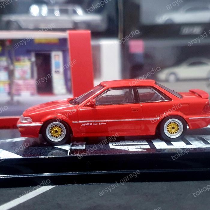 Jual GND48 Diecast Tarmac Toyota Corolla Levin Ae92 Red | Shopee Indonesia