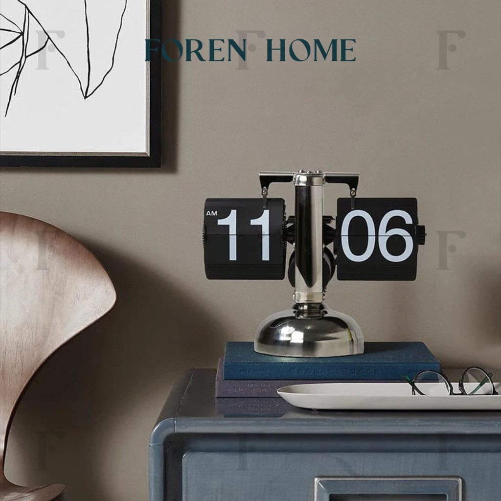 Jual Jersy Retro Flip Down Clock Vintage Desk Clock – Mechanical ...