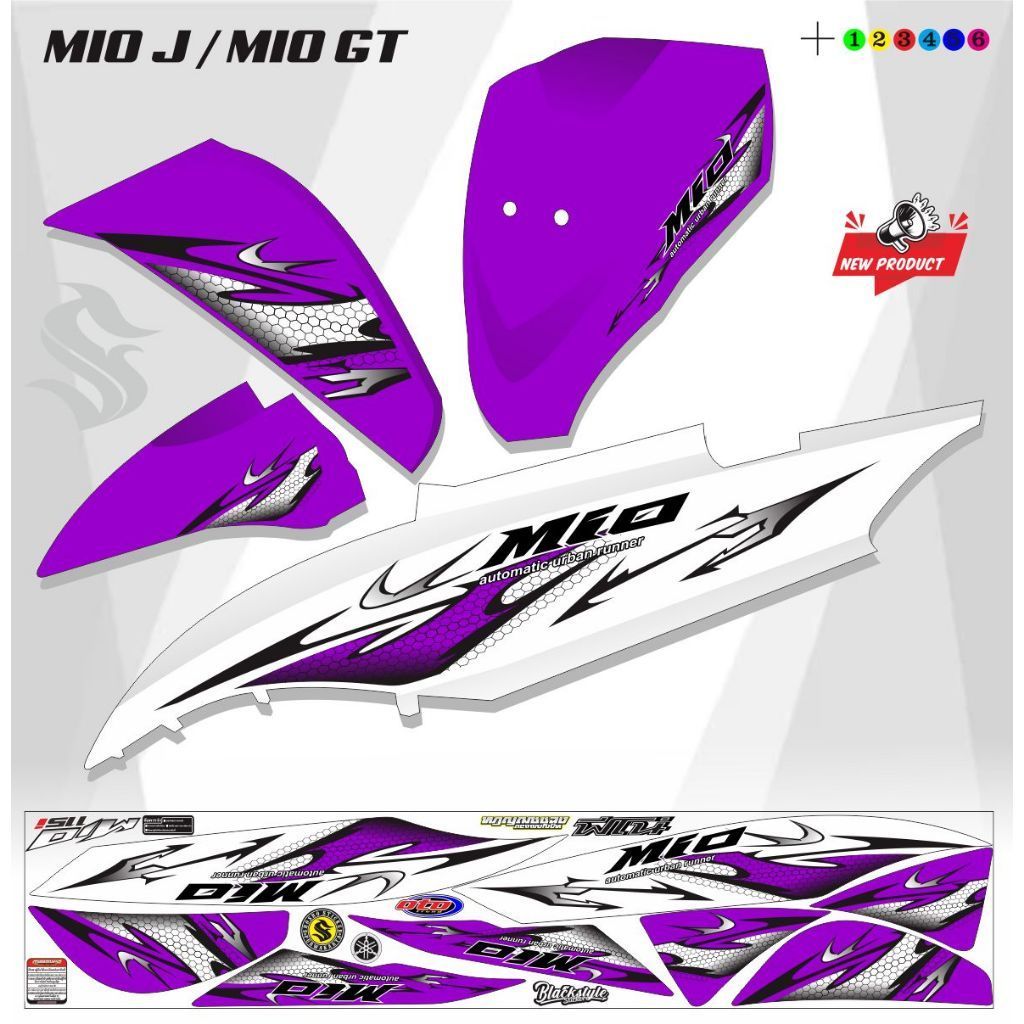 Jual STIKER MIO J STRIPING MIO 115 VARIASI STRIPING MIO GT STRIPING ...