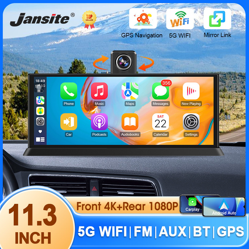 Jual 11.3 in Car Multimea Player 4K 360° Rotating Camera Wireless ...