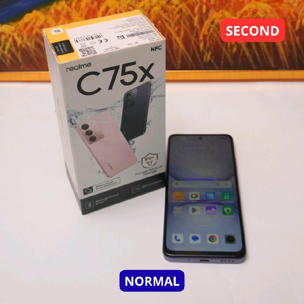 REALME C75X 8/128 GB - HP SECOND ORIGINAL SINAR MUTIARA CELL