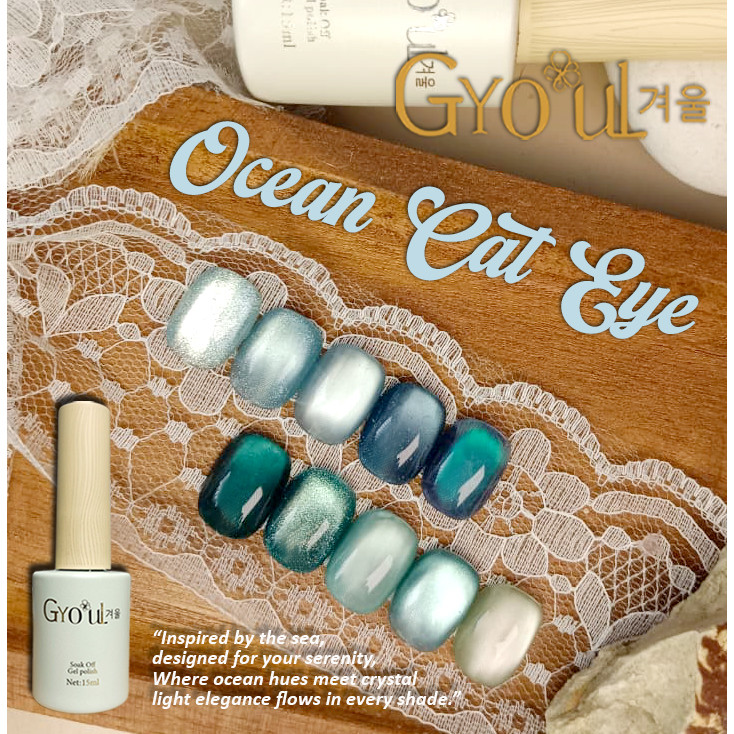 Jual Gyo-uL Ocean Cat Eye | Kutek Gel 10 Pilihan | 10 Romantic Color ...