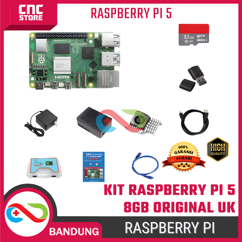Jual Raspberry Pi 5 8GB Original UK Paket Lengkap – Mini PC Development ...