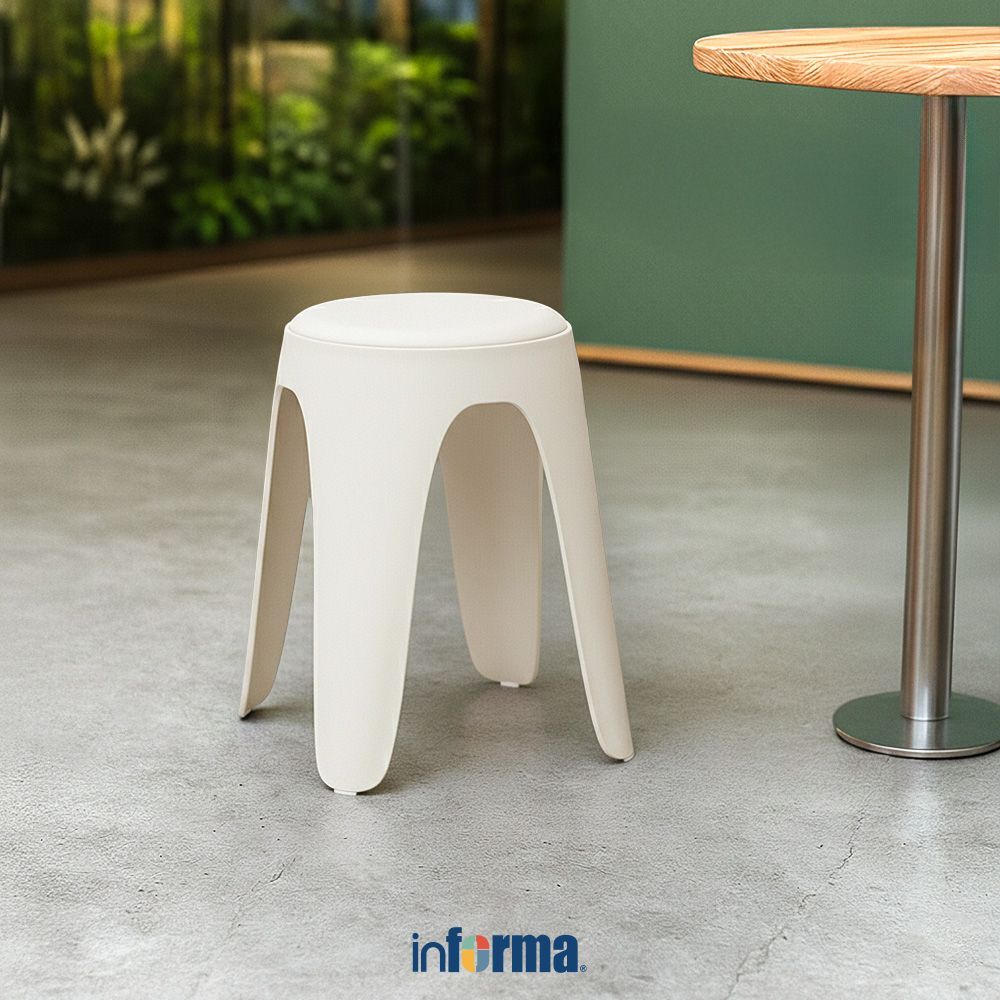 Jual Informa Dorris Bangku Kulit Multipurpose Stool Bangku Makan Cafe ...