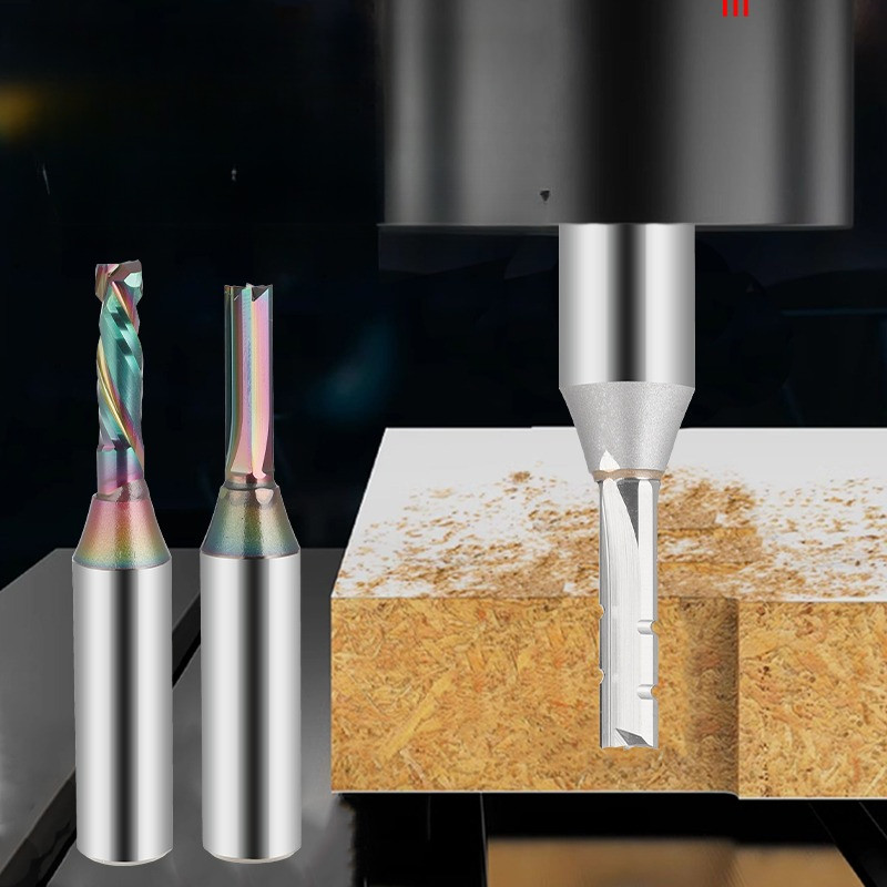 Jual 3 Flutes TCT Straight Router Bit 3blade Cutting CNC Milling Cutter ...