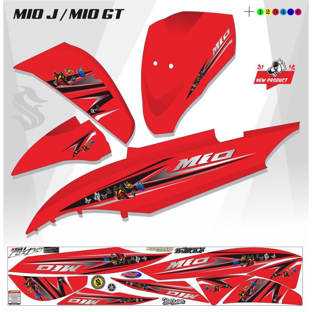 Jual STICKER STIKER MIO J POLET STRIPING | Shopee Indonesia