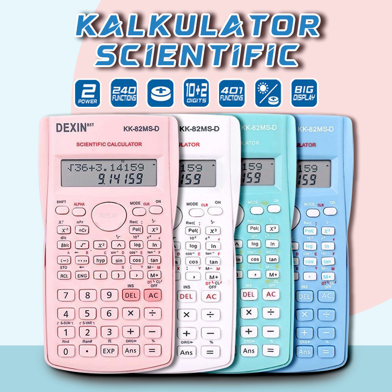 Jual 24 Fungsi Scientific Calculator 4 Warna 1700 Kalkulasi Ilmiah ...