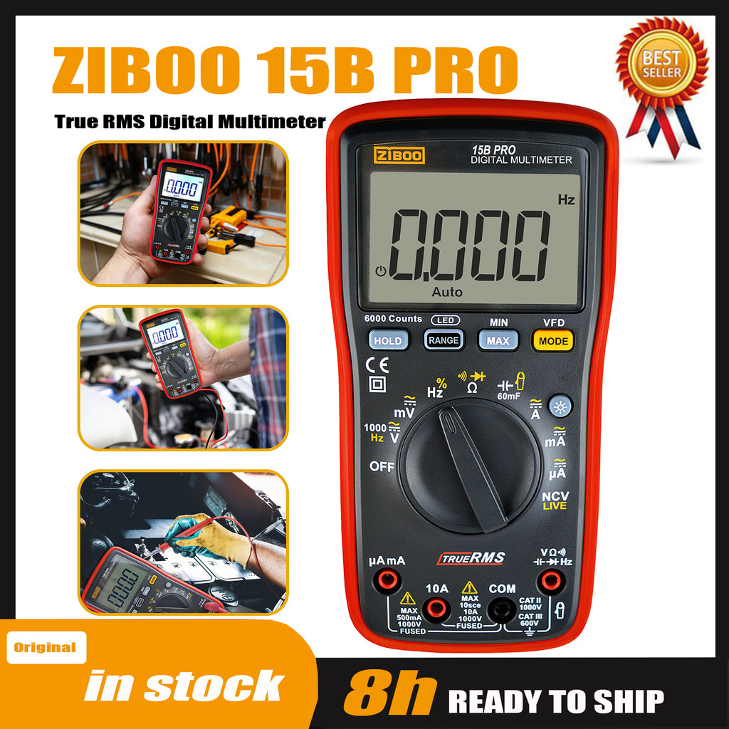 Jual ZIBOO 15B PRO 17B PRO True RMS gital Multimeter,for Electrical ...