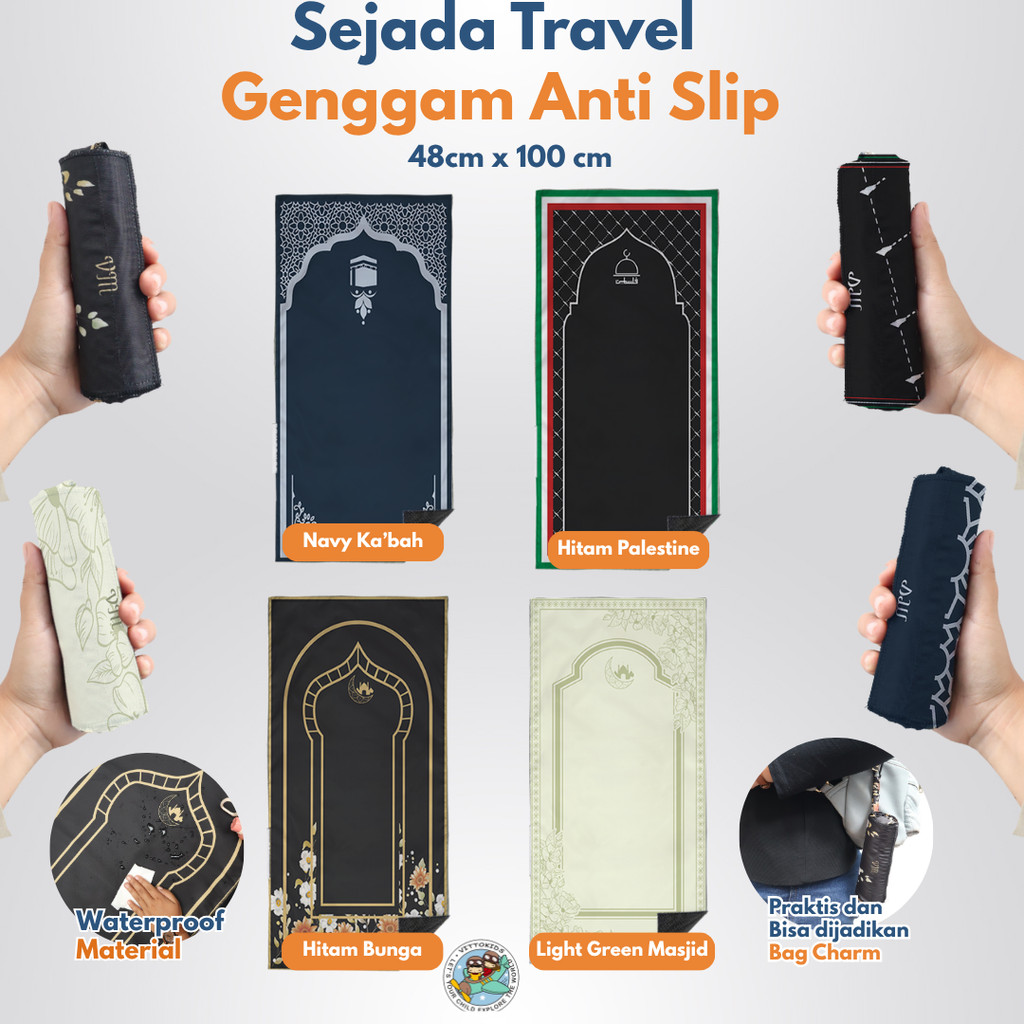 Sejadah Travel Genggam Praktis Anti Slip By Vitto