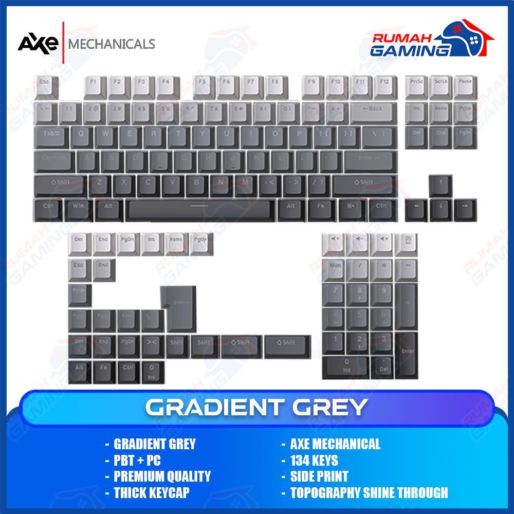 Jual KEYCAP - KEYCAPS - CHERRY - GRADIENT GREY TOP PRINT - PBT + PC ...