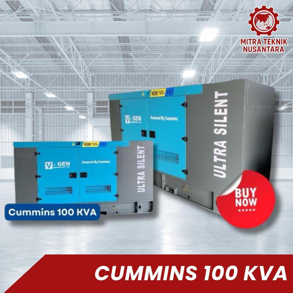 Jual Cummins Genset 100 KVA Silent 6BT 5.9 G2 80 kW 100% Genuine Engine ...