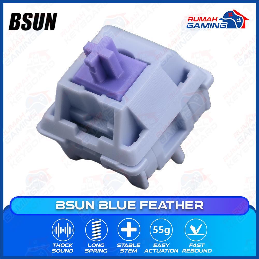 Jual SWITCH - BSUN BLUE FEATHER - 5 PIN - 40g - PCB MOUNT - LINEAR - 5 ...