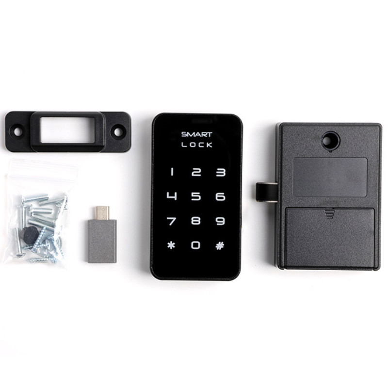 Jual Keyless Smart Drawer Lock Touch Sensing Password Cabinet Lock ...