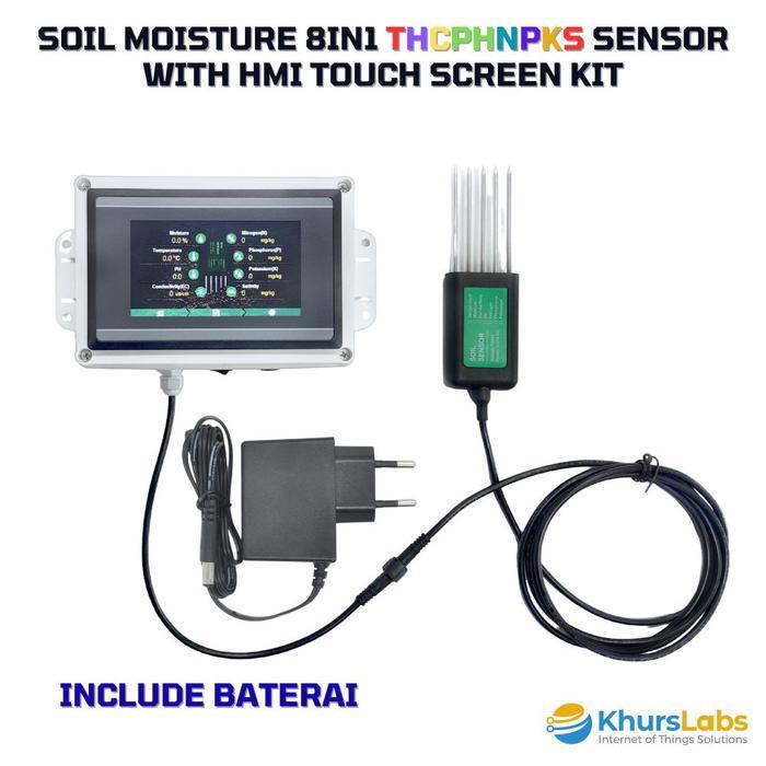 Jual Soil Moisture 7in1 8in1 Portable Temperature Humidity EC PH NPK ...