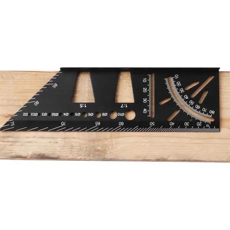 Jual Multifunctional Angle Ruler 45 90 Degree Through Line Ruler ...