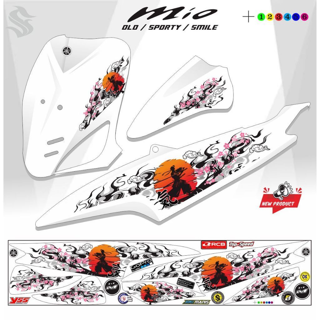 Jual COD STICKER MIO SMILE / STRIPING MIO OLD 110 VARIASI STRIPING MIO ...