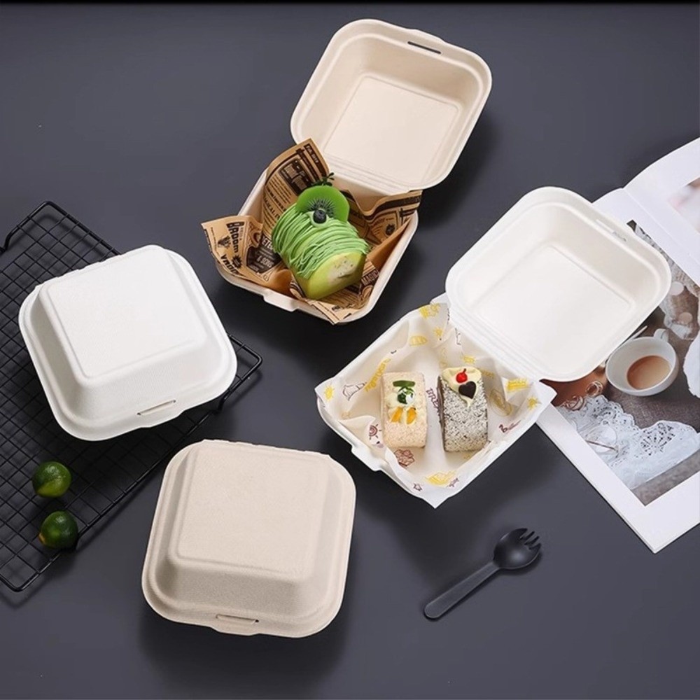 Jual 20pcs/set Eco-Friendly Burger Box Food Containers Baking Packing ...