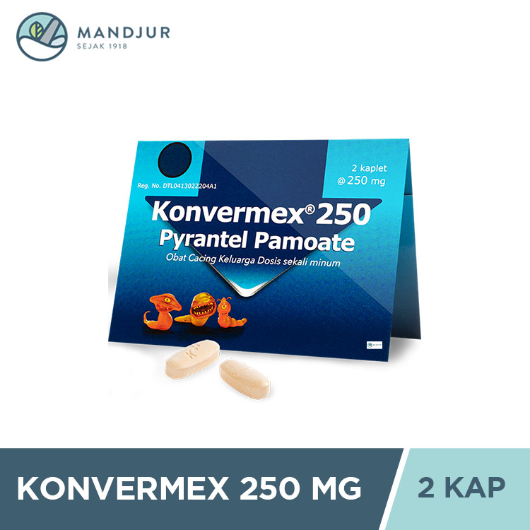 KONVERMEX 250 MG 1 BLISTER @ 2 KAPLET