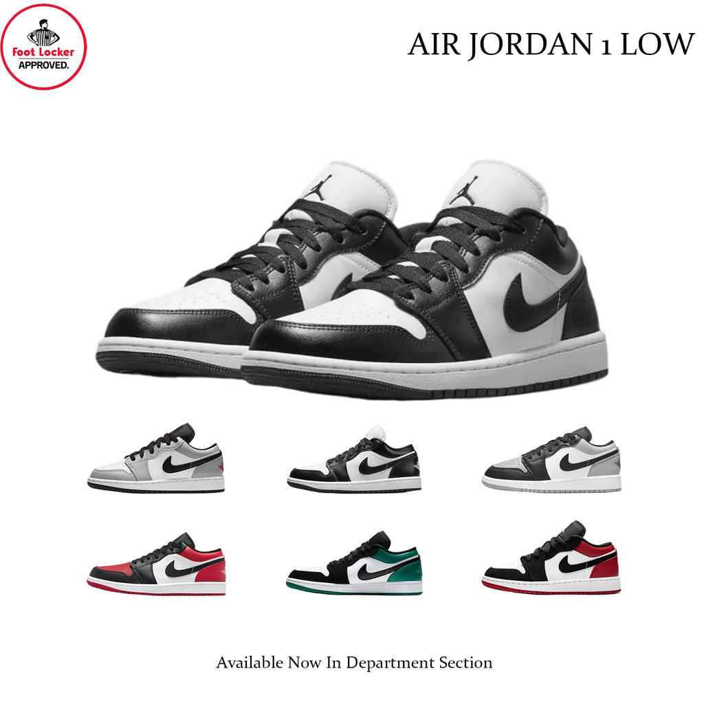 Jual Foot Locker Store Sepatu Sneakers Nike Air Jordan 1 Low Black ...