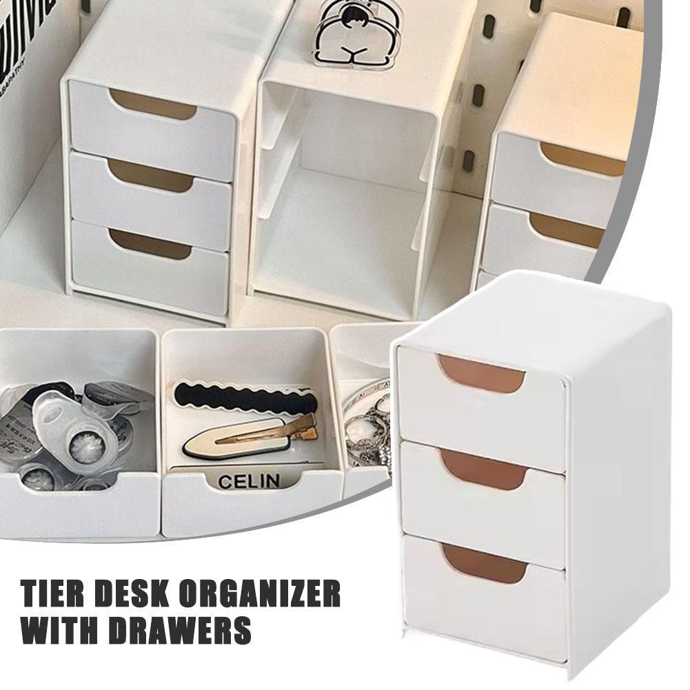 Jual Mini Storage Box Small Drawer Storage Box Layered Grid Drawer ...