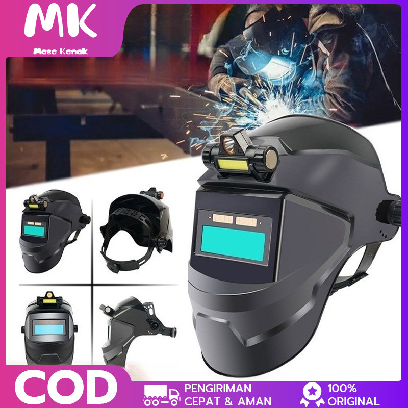 Jual Helm Las Otomatis Auto Darkening Solar Welding Helmet Kacamata ...