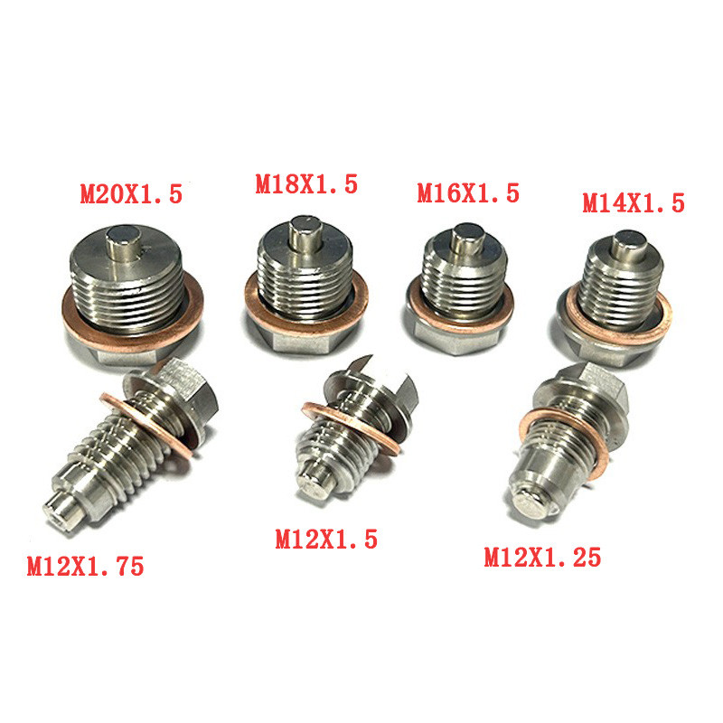 Jual Stainless Steel Engine Magnetic Oil Drain Plug Screw Nut Bolt Oil ...